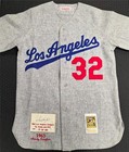 Sandy Koufax signed LE #/169 Mitchell & Ness Dodgers Jersey autograph PSA/DNA