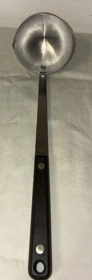 Vintage Flint Arrowhead Ladle Stainless Steel Riveted Black Composite Handle USA