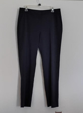 ANNE KLEIN WOMEN'S PANTS NAVY BLUE MIDNIGHT FLAT FRONT CAREER SIZE 10 NWT