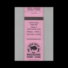 Matchbook Cover The Cold Spot Buffalo Wild Wings