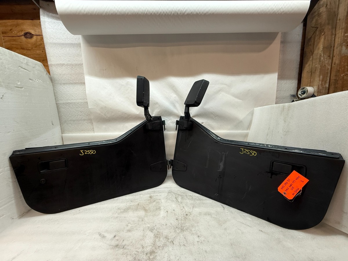1993 JEEP WRANGLER YJ OEM LEFT RIGHT HALF DOORS W DOOR PANELS KEY