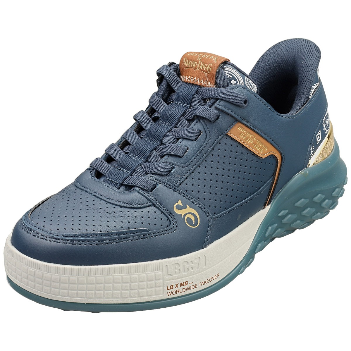 Skechers Uomo SNOOP DOGG SIZZLE Blu Navy - Sneakers da Skate - 43 EU