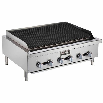 Patriot Platinum PT-CB36-T Commercial 120,000 BTU Gas Radiant Charbroiler Grill