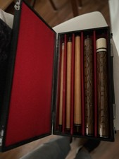 Two-Piece Billiard Cue Set with Protective Case for Pool or Billiards