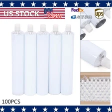 100pcs Travel Tube Aluminum Empty Unsealing Toothpaste Tubes Environmentally