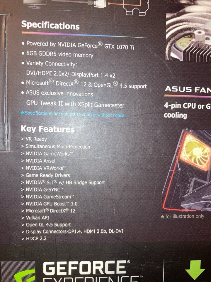 ASUS ROG Strix GeForce GTX 1070 Ti 8GB GDDR5, ROG-STRIX-GTX1070TI-A8G-GAMING - Image 3 of 4