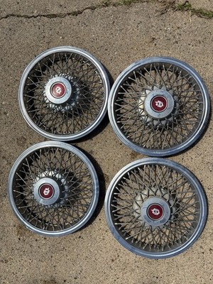OEM Norris 1983-86 Oldsmobile Cutlass Ciera 13  Wire Spoke Hubcap Wheel Covers 4