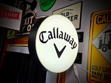 Callaway Golf LED Lightbox Sign 3D Printed Round Wall Mount Man Cave