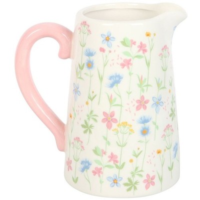 Frühling Blumen Design Keramik Kanne Blumen Cottagecore Deko Garten