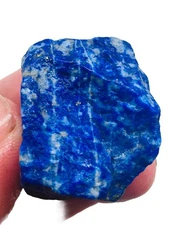 Lapis Lazuli Raw Stone  Madani Royal Blue With Pyrite Inclusions K15