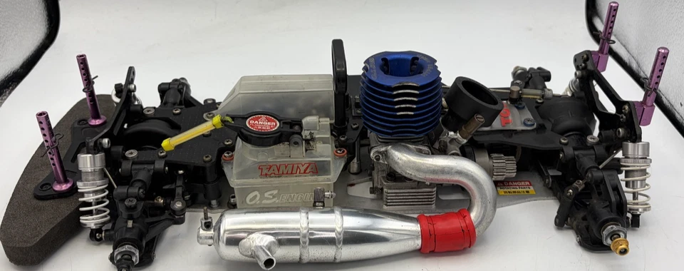 For parts Tamiya TG10R chassis with engine and servomotors - Image 3 of 4