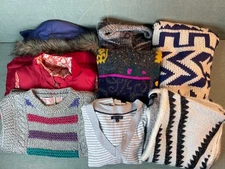 Lot of 8 Woman’s Clothing Items Size SMALL Mixed Lot Roxy Tommy H J Jill A Eagle