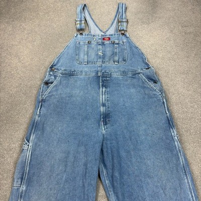 Dickies Latzhose Erwachsene 40x32 blau Overall Denim Latz Arbeitskleidung Zimmermann Herren
