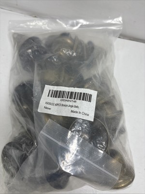 40 Pcs 1.5'' Vintage Bronze Jingle Bells   for Crafts, Xmas & Wind Chimes