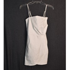 Lulus Women's Small Drinks On Me White Bodycon Dress Sleeveless USA Made