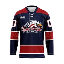 Saginaw Spirit Personalized 2025 Blue Lace Hockey Shirt S-5XL