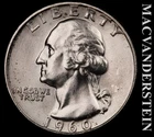 1960-D Silver Washington Quarter - Choice Gem Brilliant Uncirculated  #K1167