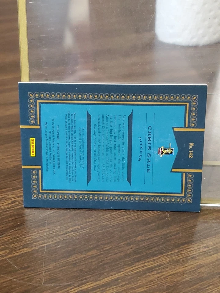 Panini Prime Cuts 2016 - Base V Relics Chris Sale #142 Holo Red/2 (MEM) Foto 2 de 2