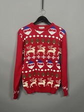 CHRISTMAS Jumper - Size Small - Red - Great Condition - Men s
