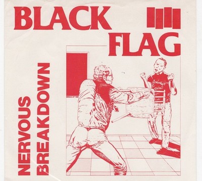 BLACK FLAG Nervous Breakdown 45 PUNK  HARDCORE w) P/S 1982
