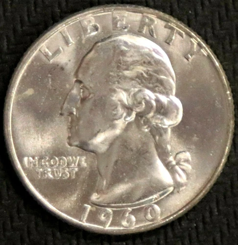 1960-D Washington Quarter - CH BU - #31201 - Stock Photo