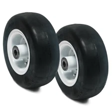 2PK Flat Free Tire Assembly for Walker 8x3.00-4 8715-3, 5715-3, 5715-4, 4218