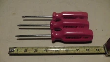 Lot of 3x Powerbuilt Star Driver Torx T-30X4/T-27X4/T-25X4" STAR DRIVER Handle