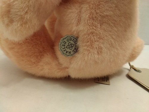 Juguete de peluche suave con orejas Maileg Lop conejito conejo melocotón nuevo con etiquetas - Imagen 4 de 8