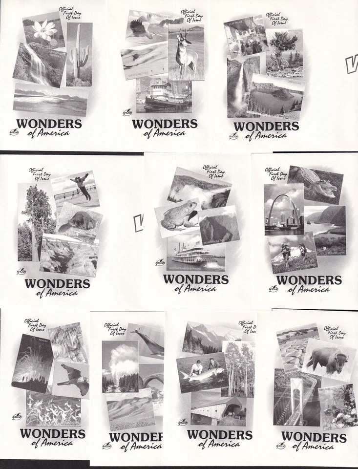 2006 Wonders of America Sc 4033-4072 FDCs 40 stamps on 10 ArtCraft cachets - Image 3 of 3