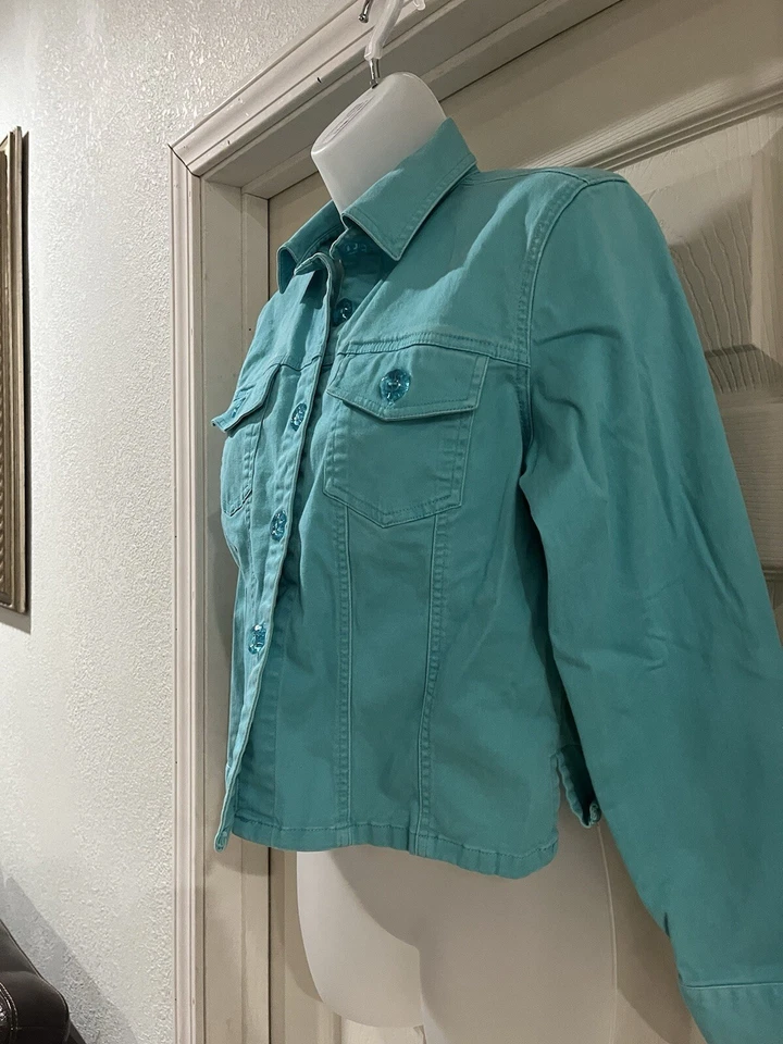 Chaqueta mujer Cato talla S verde manga larga Foto 2 de 4