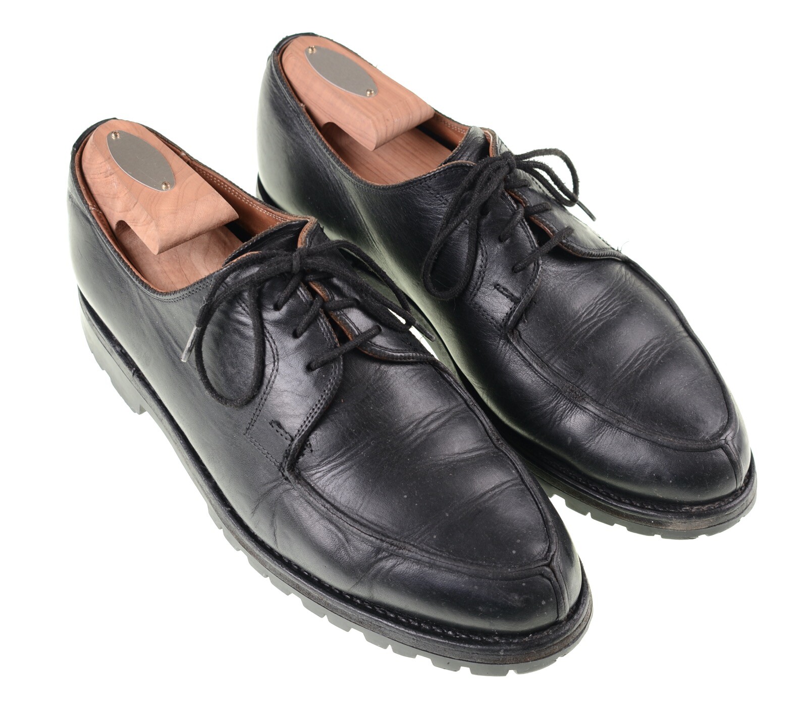 SAOLA Scarpe eleganti Ludwig Reiter in pelle nera grembiule punta derby da uomo suola Vibram 7 5