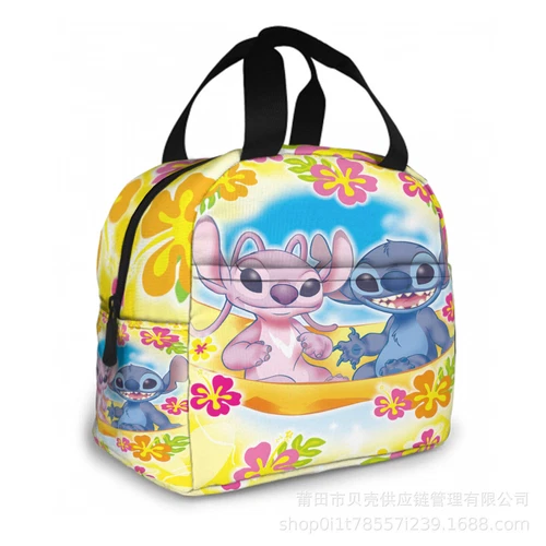 Lilo Stitch Cartoon Galaxy Lunch Bag Insulated Student Snack Picnic Xmas Gift AU - Picture 22 of 55