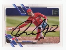 SIGNED BASEBALL CARD AUTO TOPPS 2021 TORONTO BLUE JAYS ADAM CIMBER #US106
