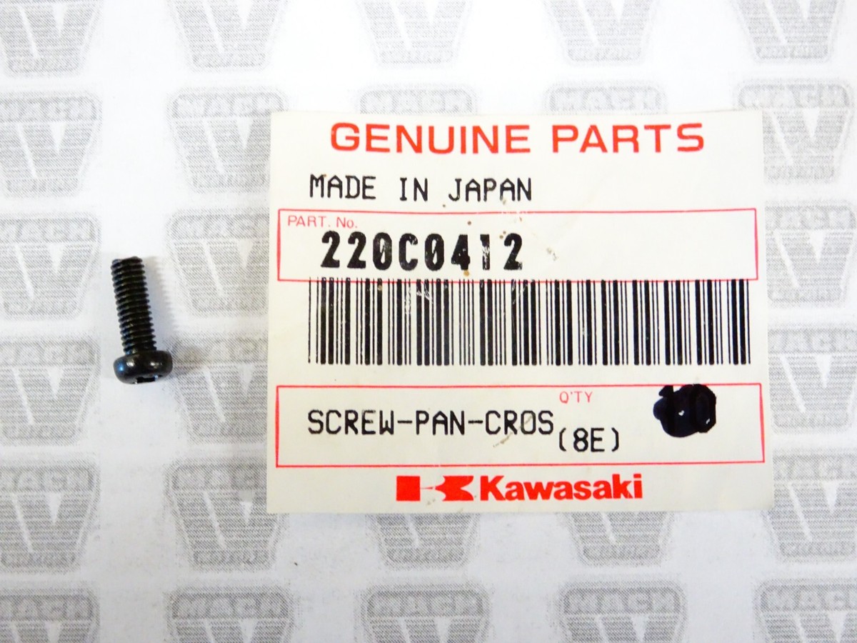 Kawasaki NOS NEW 220C0412 Screw 4x12 KZ ZX KZ1000 KZ750 KZ550
