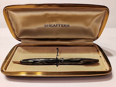Sheaffer's White Gold Striated Pencil Body Vtg 1000 400 W Box
