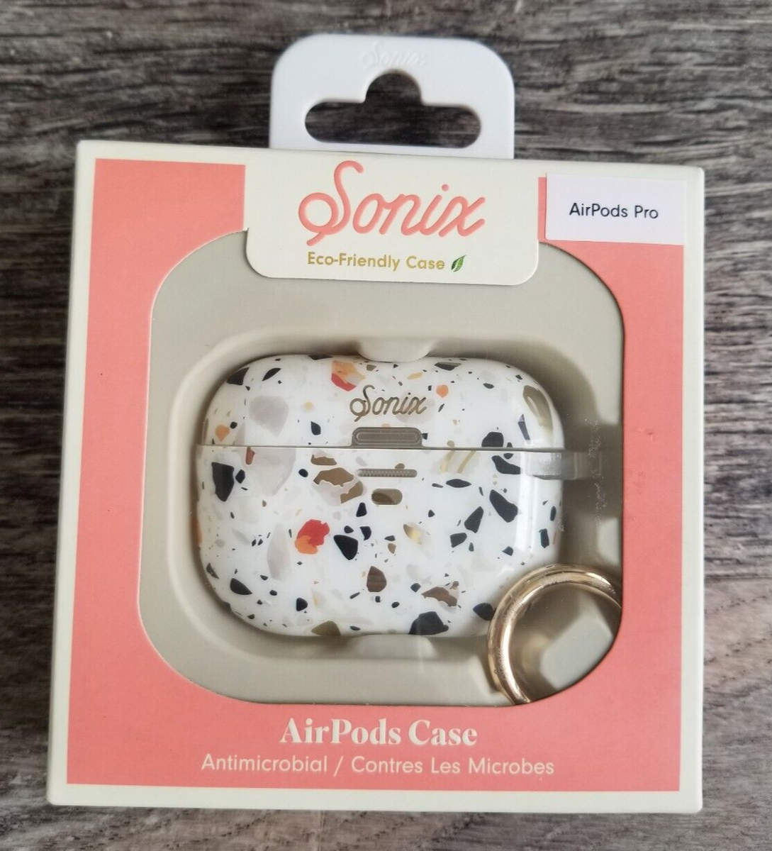 NEW Sonix Airpods Pro Case Blue Confetti Antimicrobial Eco