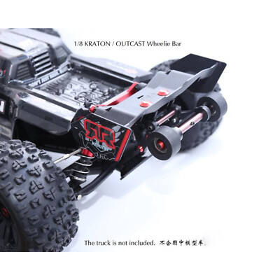 Barra Wheelie In Nylon Per 1/8 ARRMA KRATON / OUTCAST RC - Aggiornamento Accessorio Nero