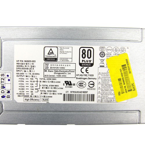 For HP 500W Power Supply Computers 746177-002 DPS-500AB-20A 849655-003 - 第 8/9 張圖片