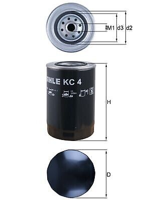 MAHLE ORIGINAL KC 4 filtr paliwa filtr przewodowy do FIAT 1000 700 800 90 - Zdjęcie 1 z 7