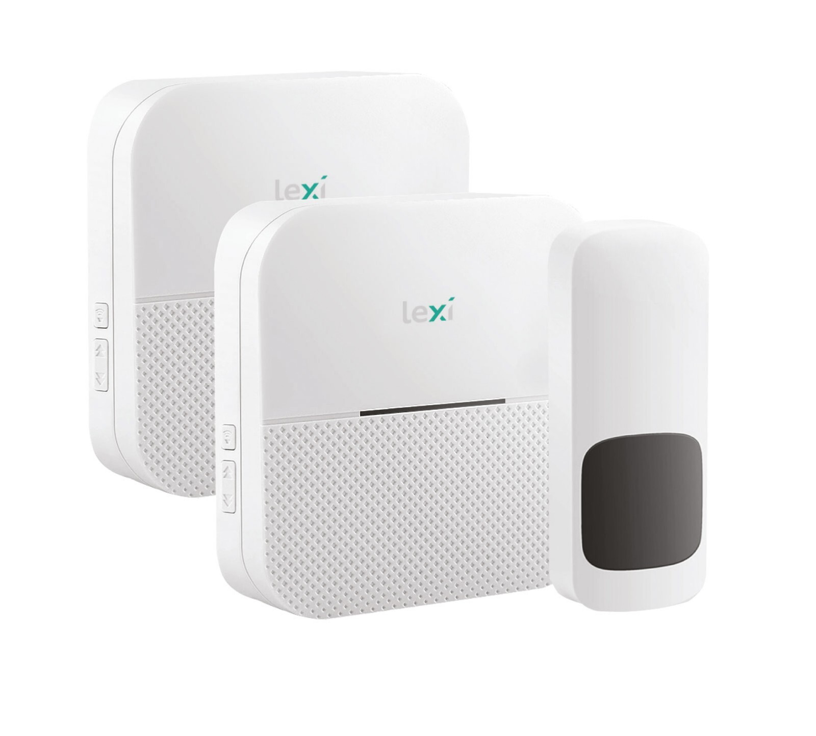 Twin Wireless Doorbell Plug-in & Battery 1 Transmitter + 2 Receivers 300M Range