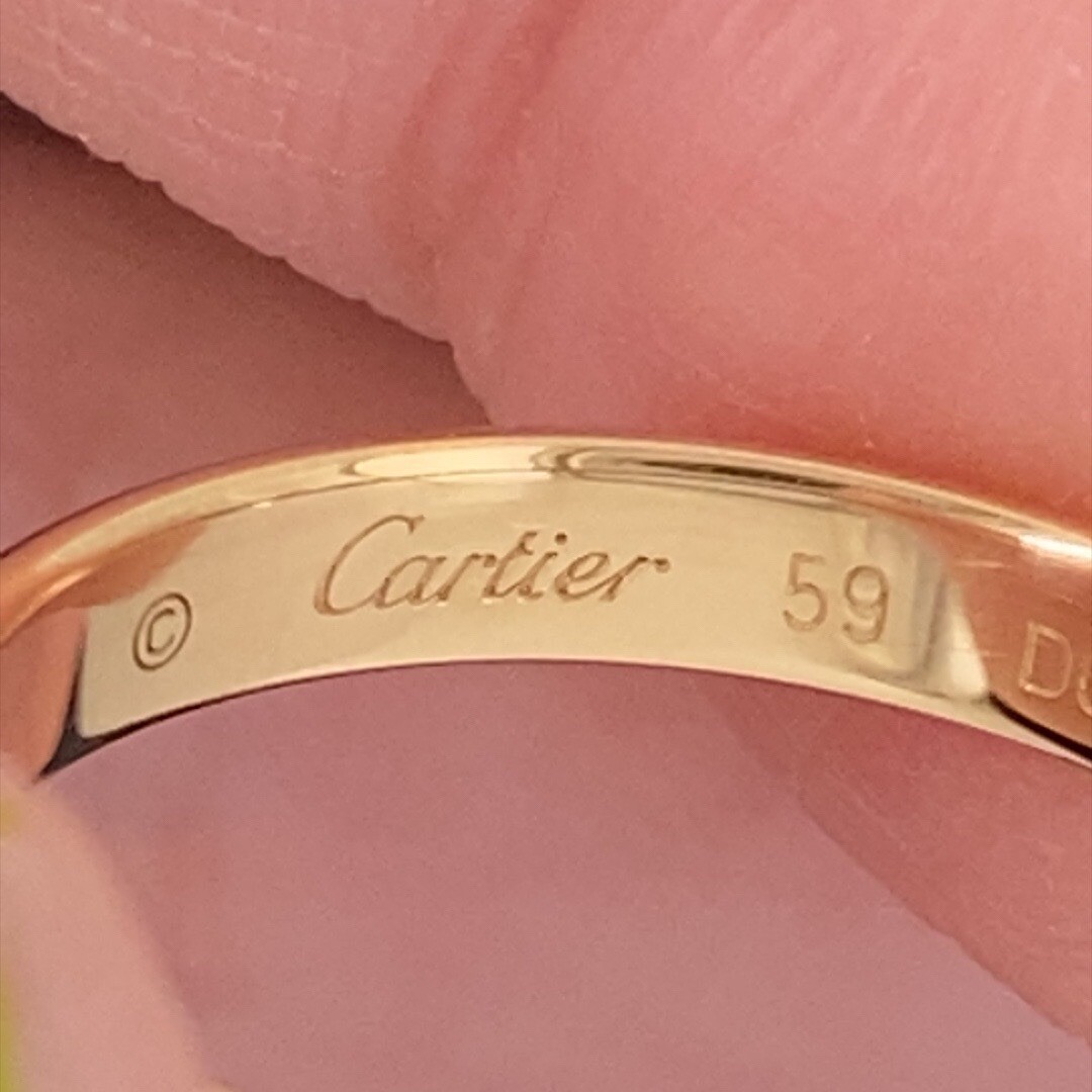 Cartier 18k Yellow Gold Mens Band Ring 3.5mm Wide / Size Cartier 18k Yellow Gold Mens Band Ring 3.5mm Wide / Size