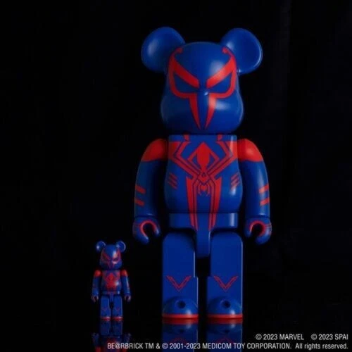 BE@RBRICK SPIDER-MAN 2099 SpiderMan Across the Spiderverse 100% 400% Set Limited