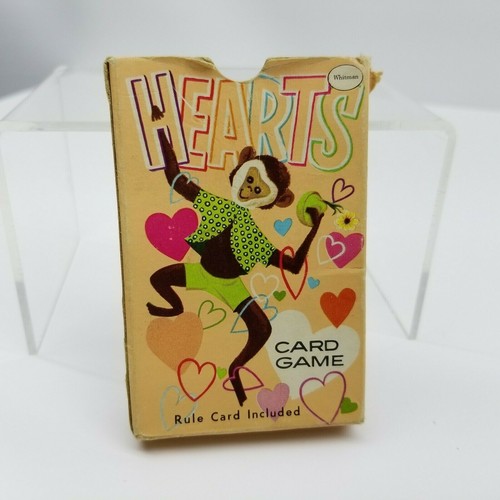 Juego de cartas vintage de 1950 para niños Whitman corazones cartas artísticas animales gato mono - Imagen 12 de 24