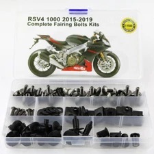 Complete Fairing Bolts Screws Fasteners Kit Fit For 15-18 Aprilia RSV4 Gray