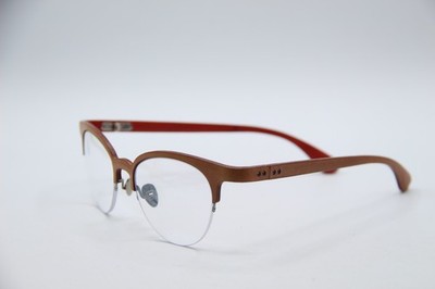 NEW LUCAS DE STAEL PEGASE C20 BROWN WOOD AUTHENTIC FRAMES EYEGLASSES 49-19