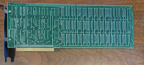 Carte ISA d'extension de mémoire vintage IBM 1501989 XM 64-256KB Gold IC - Photo 2/2