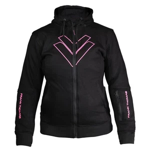 Frank Thomas Burner V2 Ladies Motorcycle Hoodie Black Pink