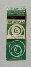 Servomation Vending And Food Service Vintage Matchbook Cover 166B