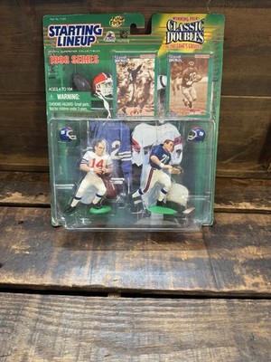 Starting Lineup 1998 Classic Doubles Y.A. Tittle Sam Huff Giants NFL Figures