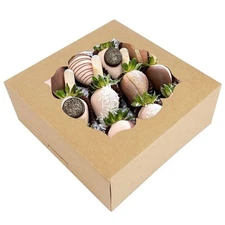 20 Pack Pie Boxes 9x9x3 Inch Pastry Boxes with Window Gift Giving Bakery Boxes